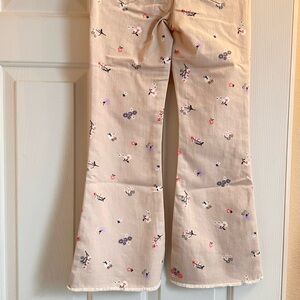 Floral Kids Pajamas in Cream